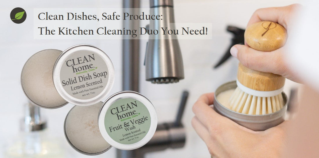 Solid Dish Soap & Fruit and Veggie Wash  Clean Dishes, Safe Produce: The Kitchen Cleaning Duo You Need!