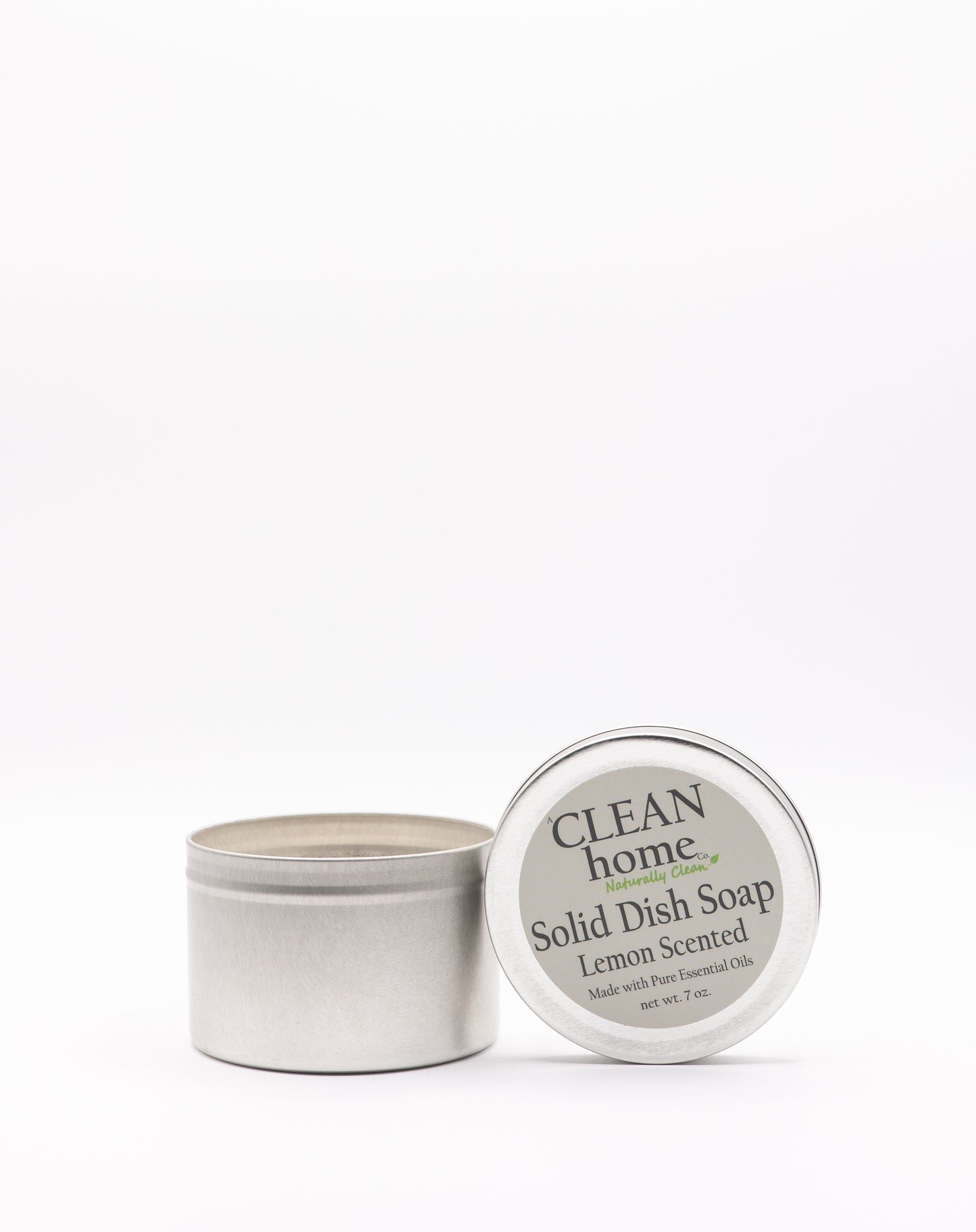Natural Solid Dish Soap - Plastic-Free Dish Bar, 7 oz