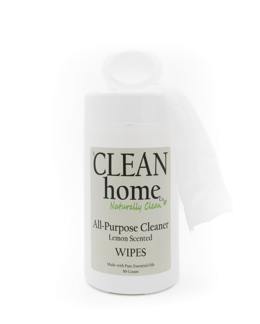 All-Purpose Cleaning Wipes - Natural Plant-Based Compostable, 50 ct, 4-Pack Case