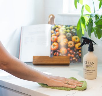 ACHC Products gentle on surfaces using our natural cleaning products, the All-Purpose Cleaner Lemon Scented